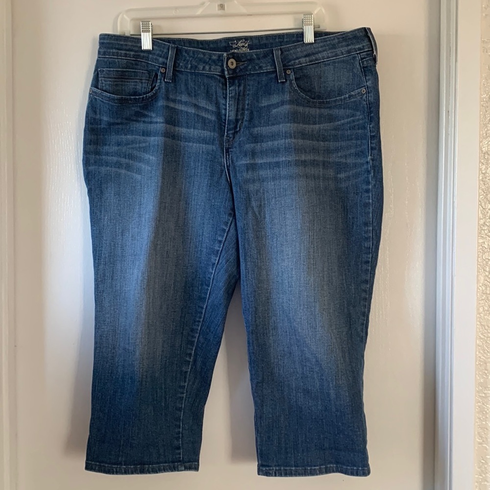 Levi's Blue Denim Capris